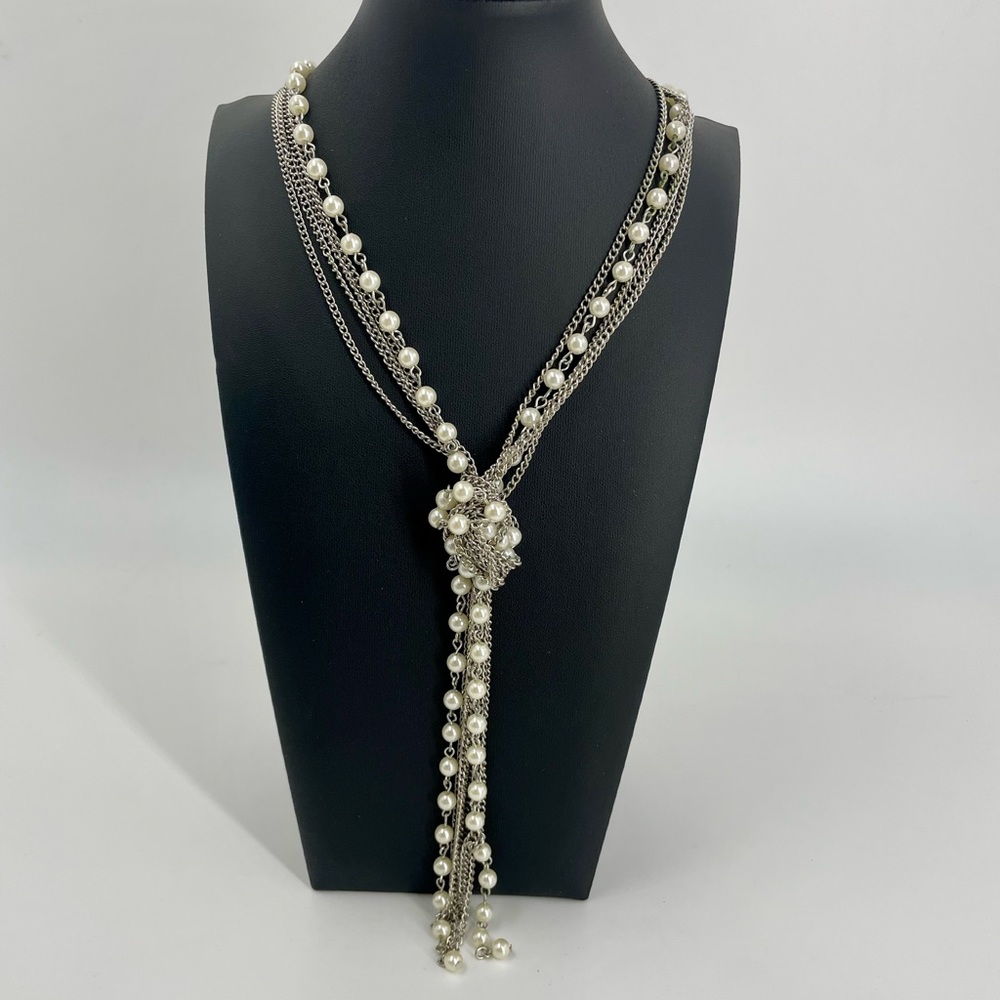 Two Faux Pearl Necklaces